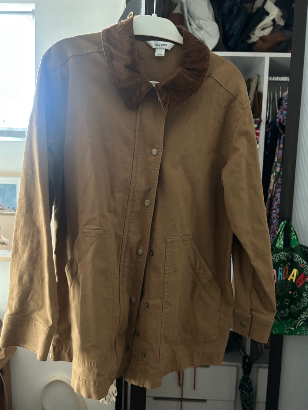 Old Navy Tan Cotton Corduroy Barn Jacket
